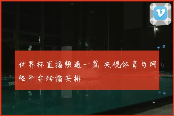 世界杯直播频道一览 央视体育与网络平台转播安排