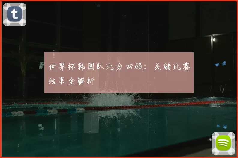 世界杯韩国队比分回顾：关键比赛结果全解析