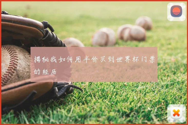 揭秘我如何用半价买到世界杯门票的经历